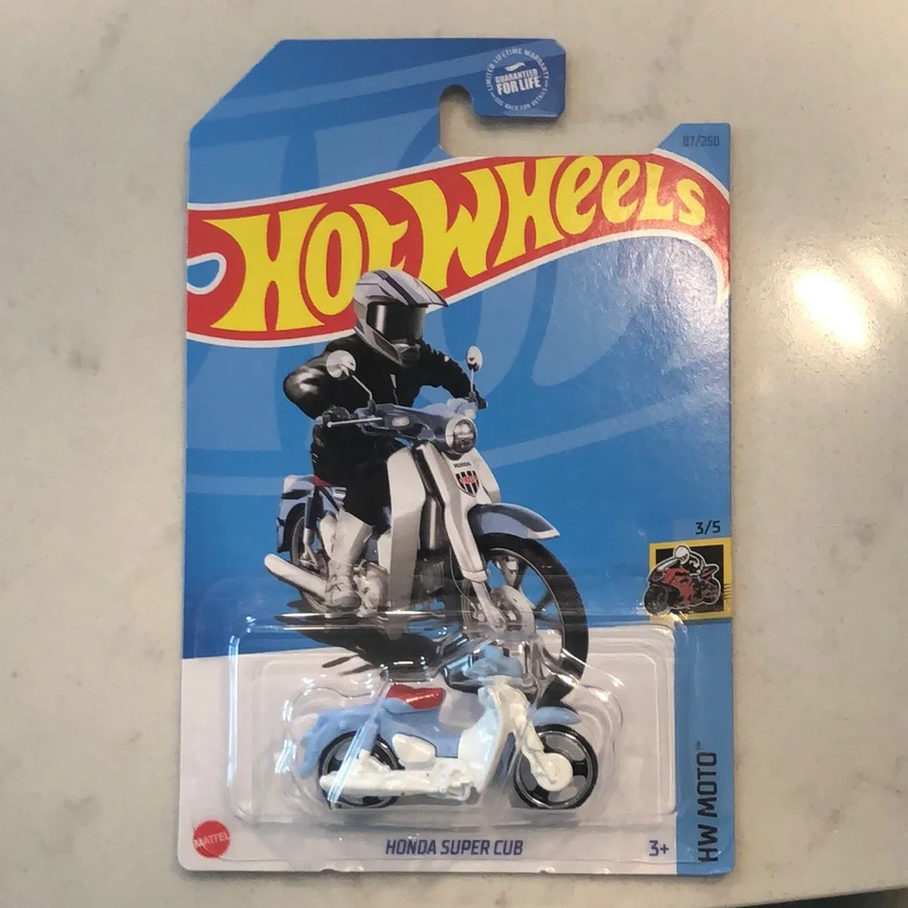 Honda Super Cub Toy - Blue and White